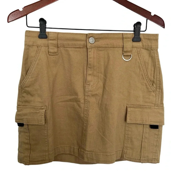 Tan Cargo Mini  Skirt size small - Picture 1 of 3